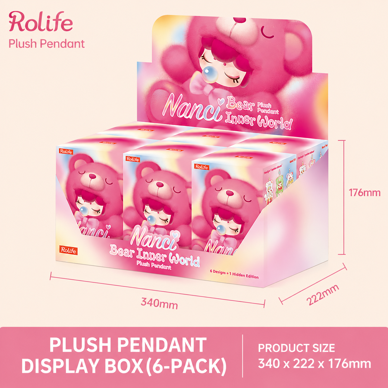 Rolife NANCI Bear Inner World Plush Pendent Blind Box Collection