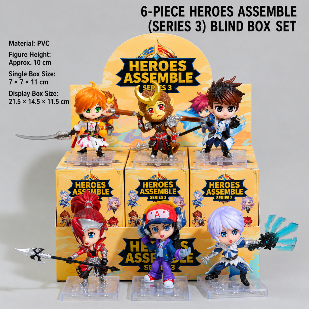 Heroes Assemble Series 9 Collectible Building Block Figure Set (9-Piece Blind Box Collection)