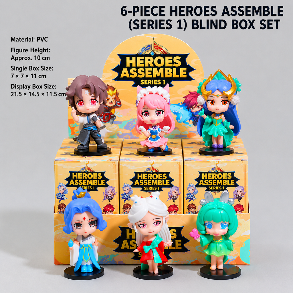 Heroes Assemble Series 9 Collectible Building Block Figure Set (9-Piece Blind Box Collection)