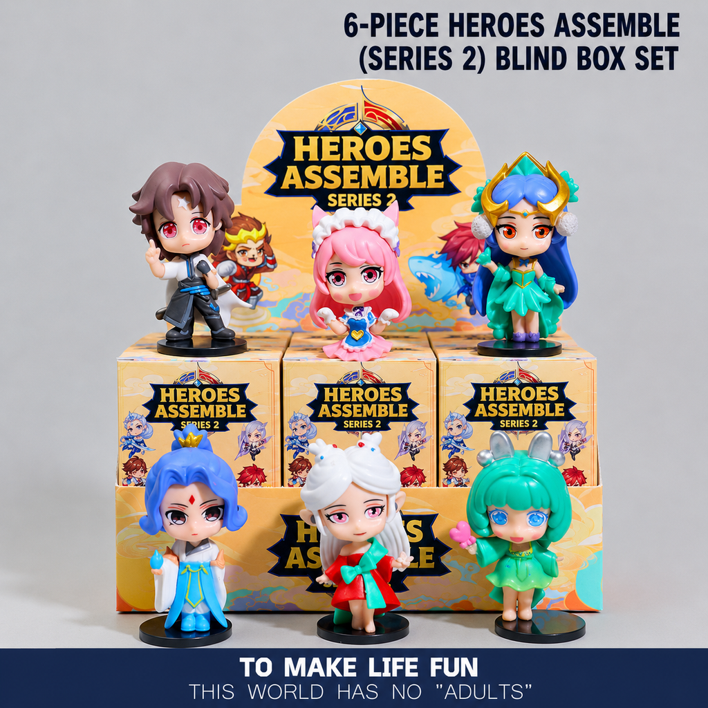 Heroes Assemble Series 9 Collectible Building Block Figure Set (9-Piece Blind Box Collection)