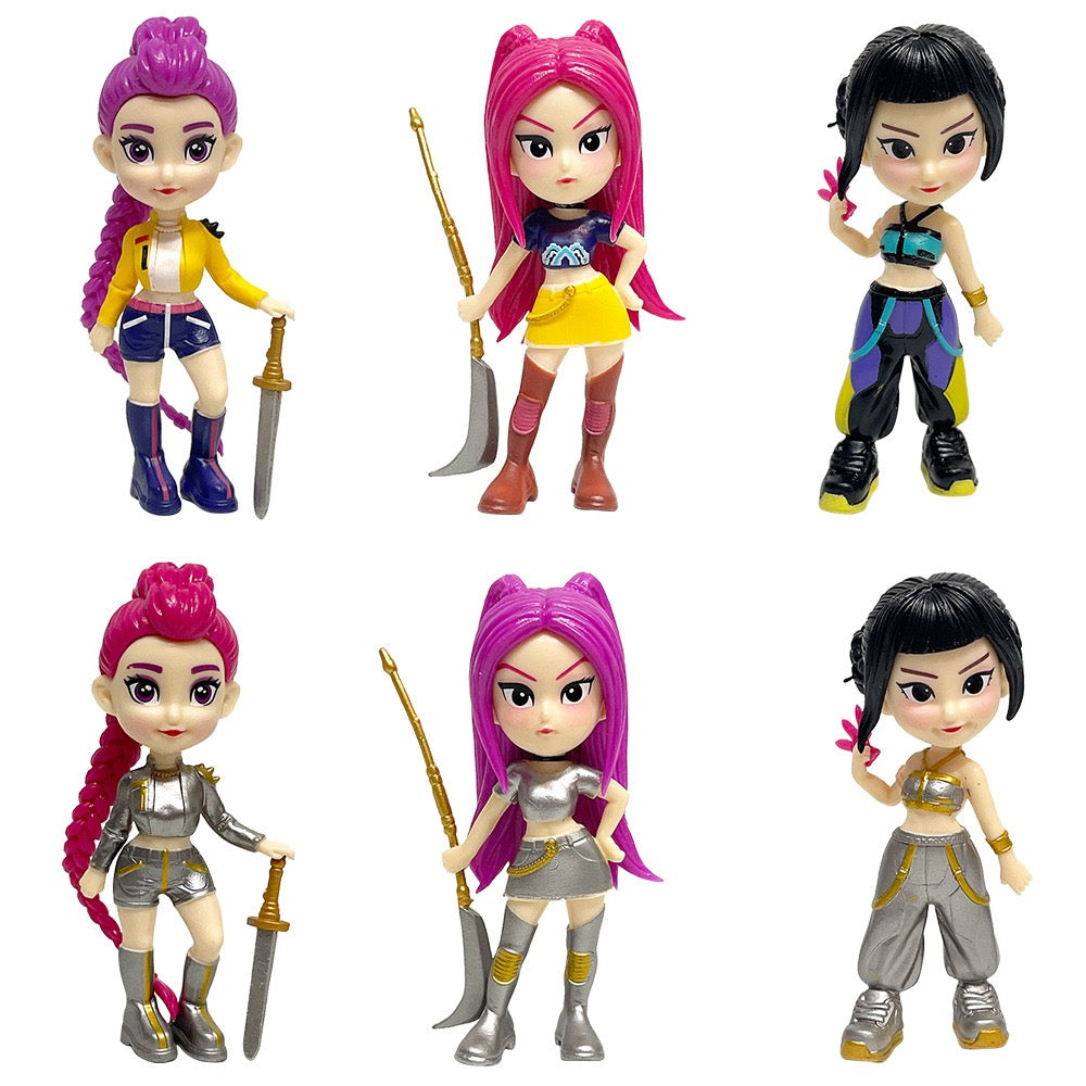 KPOP Demon Hunters 6-Piece Collection Figure Set