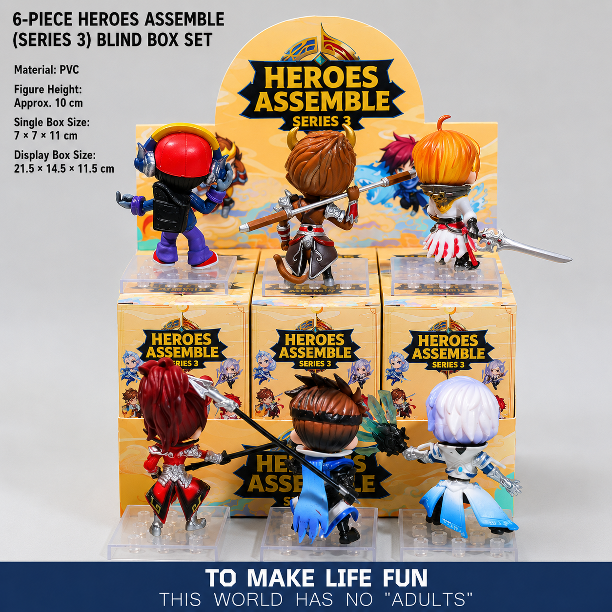 Heroes Assemble Series 9 Collectible Building Block Figure Set (9-Piece Blind Box Collection)