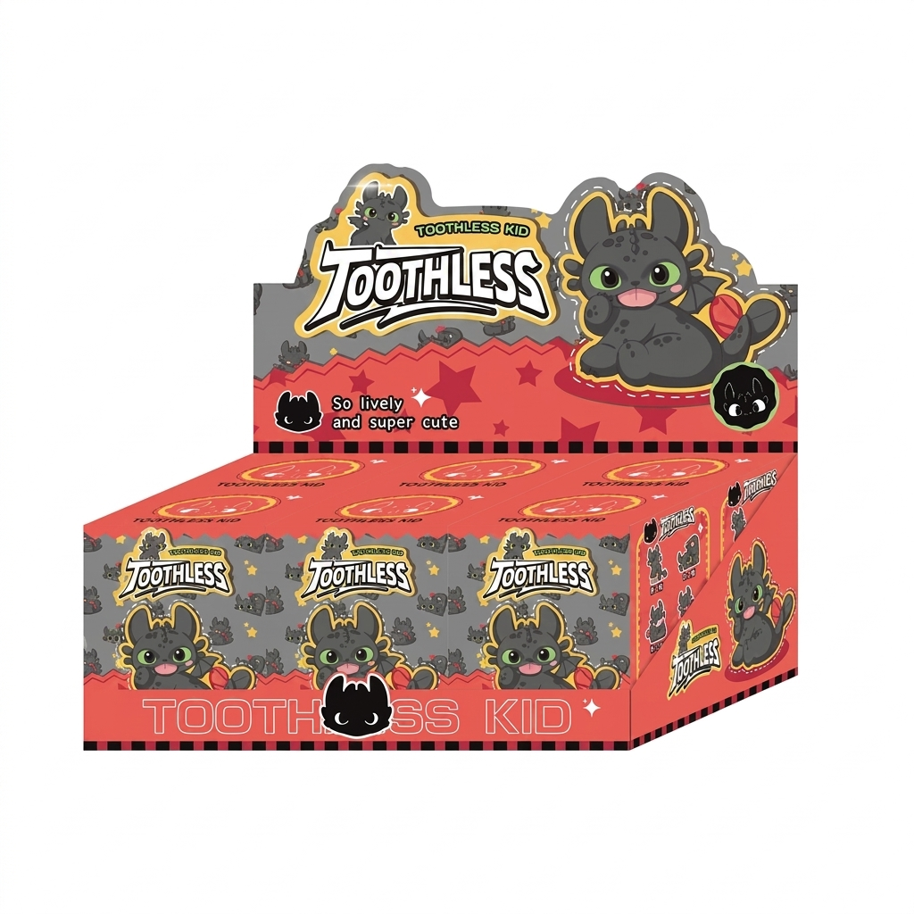 Toothless Little Dragon Collectible Mini Figures - Chibi Night Fury & Light Fury Blind Box Toy