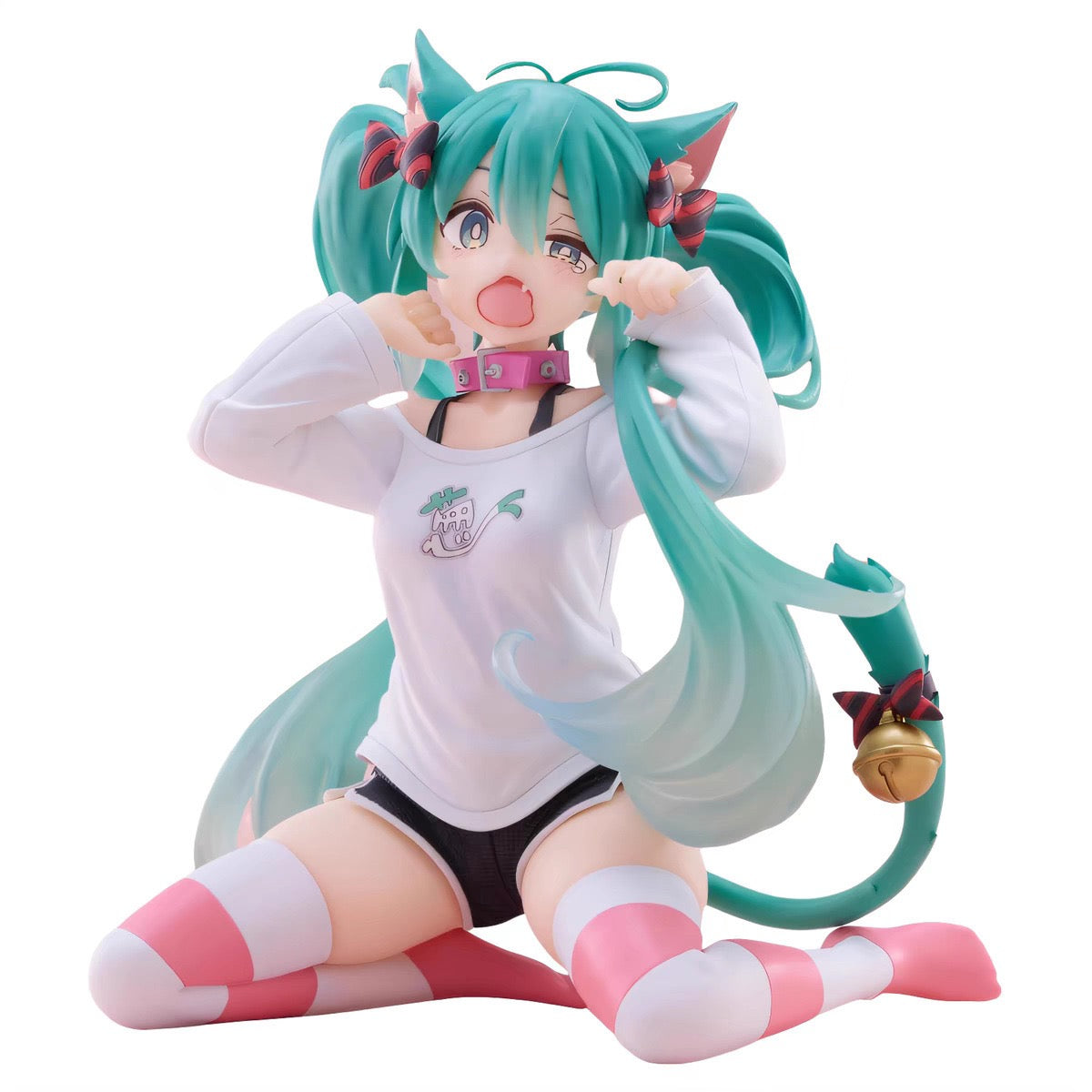 MIKU Kawaii Anime Cat Girl PVC Figure – Cute Collectible Desk Decoration